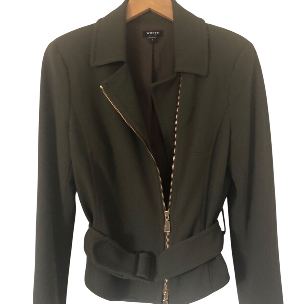 WORTH NEW YORK women’s moto zip up jacket